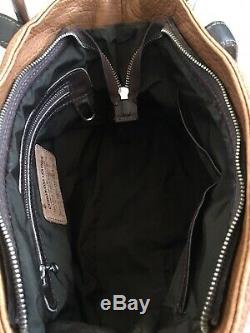 CORONADO Leather Women's Brown Genuine Bison Made In USA Shoulder Bag, MSRP $698