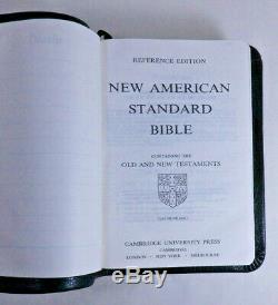 Cambridge Cameo New American Standard Bible NASB Black Bison Leather Free Ship