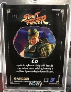Cardsmiths Street Fighter Ed 1/1 Onyx Capcom Card Mega Rare M. Bison Balrog