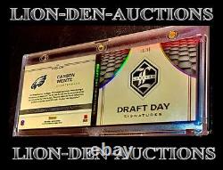Carson Wentz 2016 Limited Draft Day Signatures Patch SSP Booklet 11/55 1/1 RC