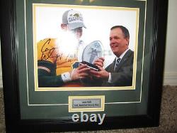 Carson Wentz signed and framed 8x10 photo. NDSU Bison Champ, Philadelphia Eagles