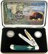 Case Cutlery American Heritage Trapper Bison 9254SS Folding Pocket Knife BUFCE