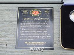 Case Numismatists Series Trapper Knife w Coins in Box Buffalo Bison Nickels