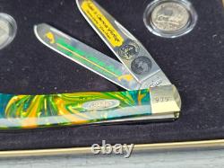 Case Numismatists Series Trapper Knife w Coins in Box Buffalo Bison Nickels