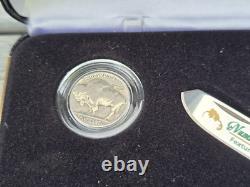 Case Numismatists Series Trapper Knife w Coins in Box Buffalo Bison Nickels