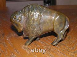 Cast Iron Arcade Bison Buffalo Still Bank 4.5 Good Looking Bank Take A Look