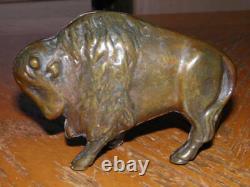 Cast Iron Arcade Bison Buffalo Still Bank 4.5 Good Looking Bank Take A Look