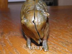 Cast Iron Arcade Bison Buffalo Still Bank 4.5 Good Looking Bank Take A Look