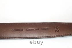 Chacon Black American Bison 1 Belt with Chacon Sterling Buckle Set 32 size belt