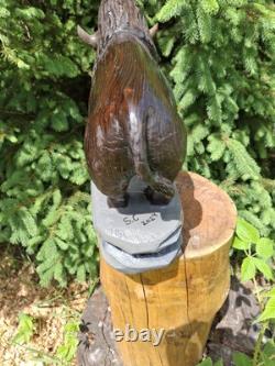 Chainsaw Carved Buffalo Bison Wood Carving Animals Wildlife Art Sculpture Statue Chainsaw Carved Buffalo Bison Wood Carving Animals Wildlife Art Sculpture Statue