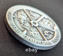 Cheyenne Wyoming 1867-1967 Railroad Bison 1oz. 999 Silver Round Very RARE! LOOK