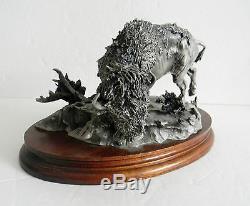 Chilmark pewter figurine of bison Prairie Sovereign Boyett