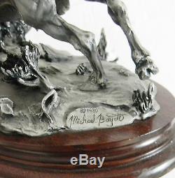 Chilmark pewter figurine of bison Prairie Sovereign Boyett