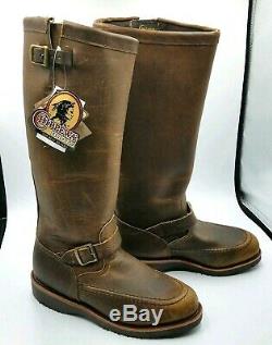 Chippewa Men's 17 Leather Bison Snake Work Boots with Cert. Of Authenticity 8.5D