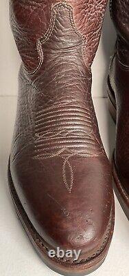 Chippewa Thick Bison Hide Buckaroo Cowboy Boots 9 D USA Made