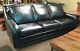 Chisolm Bison Black 100% Hand Cut Top Grain Leather Sofa Made in the USA