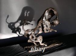 Claude Victor Boeltz Bronze Bison. Western Theme