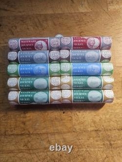 Complete 2004-2006 P & D Mint Sealed Westward Journey Nickel 10 Roll Set