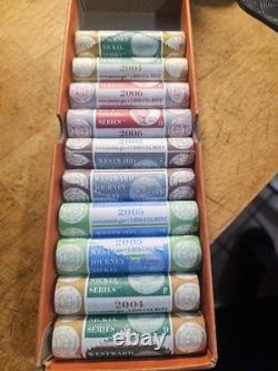 Complete 2004-2006 P & D Mint Sealed Westward Journey Nickel 10 Roll Set