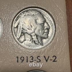 Complete BUFFALO NICKEL SET Original Dates 1913-1938 Collection 64 Nice Coins