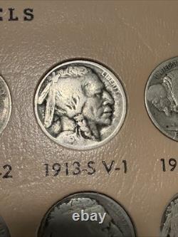 Complete BUFFALO NICKEL SET Original Dates 1913-1938 Collection 64 Nice Coins