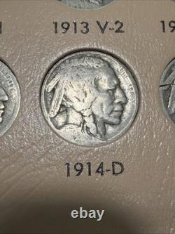 Complete BUFFALO NICKEL SET Original Dates 1913-1938 Collection 64 Nice Coins