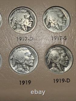 Complete BUFFALO NICKEL SET Original Dates 1913-1938 Collection 64 Nice Coins