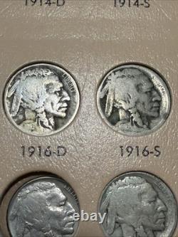 Complete BUFFALO NICKEL SET Original Dates 1913-1938 Collection 64 Nice Coins