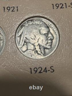 Complete BUFFALO NICKEL SET Original Dates 1913-1938 Collection 64 Nice Coins