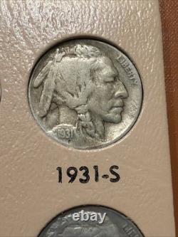 Complete BUFFALO NICKEL SET Original Dates 1913-1938 Collection 64 Nice Coins