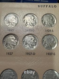 Complete BUFFALO NICKEL SET Original Dates 1913-1938 Collection 64 Nice Coins