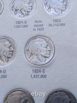Complete Buffalo Nickel Date Set No 3-leg! Close Up Pictures