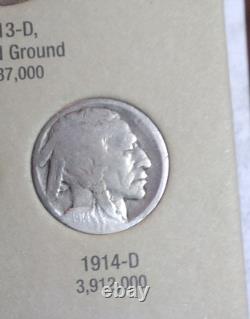 Complete Buffalo Nickel Date Set No 3-leg! Close Up Pictures