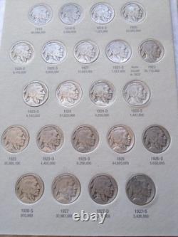Complete Buffalo Nickel Date Set No 3-leg! Close Up Pictures
