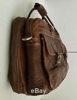 Coronado Bison Leather Carry On Travel Bag