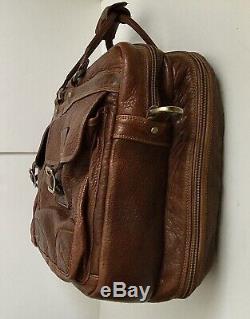 Coronado Bison Leather Carry On Travel Bag