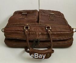 Coronado Bison Leather Carry On Travel Bag