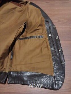 Coronado Brown Bison Leather Conceal Carry Vest Sz 50 XL Buffalo Nickel Button