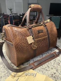 Coronado Leather Bison/Buffalo Duffel Weekender Travel Bag NEW