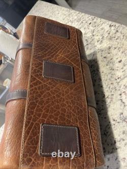 Coronado Leather Bison/Buffalo Duffel Weekender Travel Bag NEW