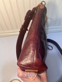 Coronado Leather Bison Sling Tote No. 1907 WITH CROSSBODY STRAP