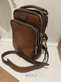 Coronado Leather Co Bison Jackson Unisex Crossbody bag Walnut NEW