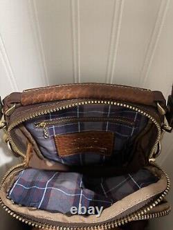 Coronado Leather Co Bison Jackson Unisex Crossbody bag Walnut NEW