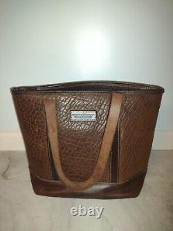 Coronado Leather Large Leather Tote Genuine American Bison Collection