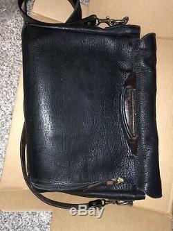 Coronado Leather USA Made Genuine Bison Leather Heritage Briefcase Shoulder Bag