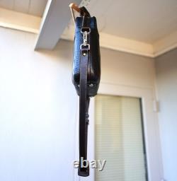 Coronado leather Briefcase Bag American Bison (Black & Brown)