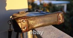 Coronado leather Briefcase Bag American Bison (Black & Brown)