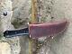 Cowboy Bowie Knife with Bison Horn Handle, made by Angry Bear Forge, USA