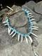 Coyote tooth necklace Native American made Mountain Man rendezvous bison teeth