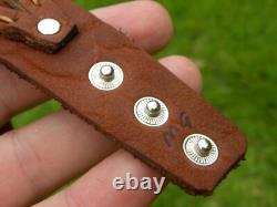 Cuff bracelet Buffalo Bison leather authentic 1937 Buffalo Indian Nickel coin